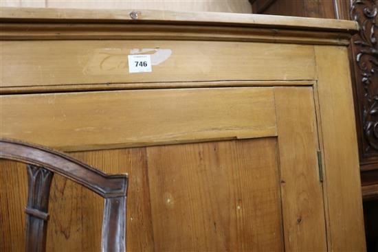 A pine wardrobe, W.101cm H.183cm